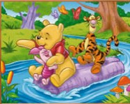 Sort my tiles Pooh Pigle and Tigger online Micimackó játék
